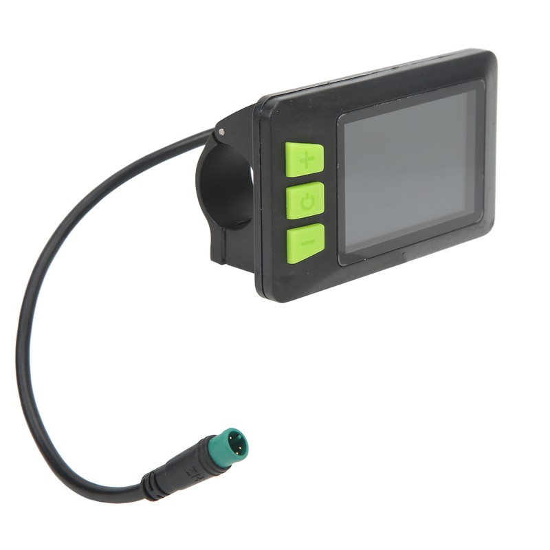 Electric Bike LCD Display Meter ABS 22.5mm 24V 36V 48V