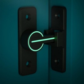 White Multi-Purpose Door & Drawer Safety Latch 90 Degree/White