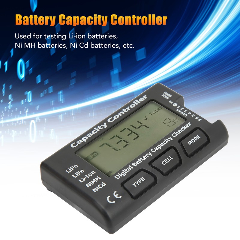 Battery Capacity Controller Voltage Tester Digital Display Meter Gauge for
