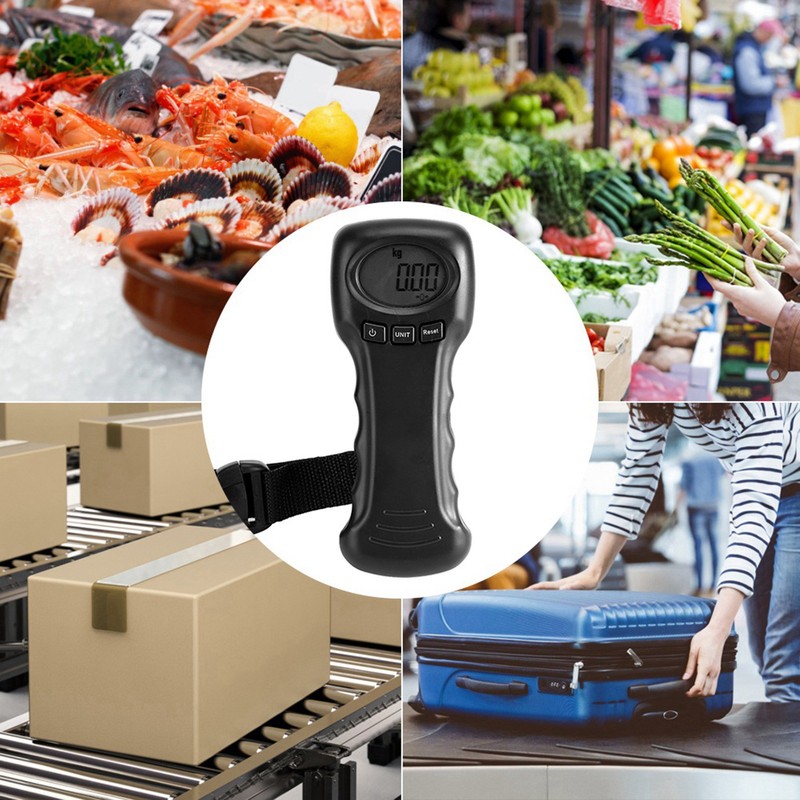 Ocs‑8 44kg/97lb Portable Travel Hanging Luggage Scale Electronic Weight with