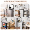 QieerHior Mini Fridge and Microwave Stand Over Refrigerator Storage Shelf