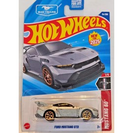 Hot Wheels NEW HTF 2025 SILVER Ford Mustang GTD Mustang 60 Year 1/5 34/250 Case B