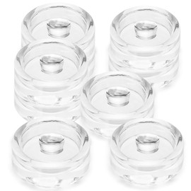 Nexboraque 9 Pack Glass Fermentation Weight, Easy Grip Fermenting Weights Canning Weights and Pickling Glass Weight for Wide Mouth Mason Jar, Clear