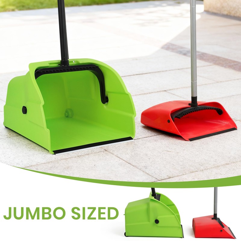 (3PK) Commercial Jumbo Heavy Duty Stand Up Debris Pan, Large