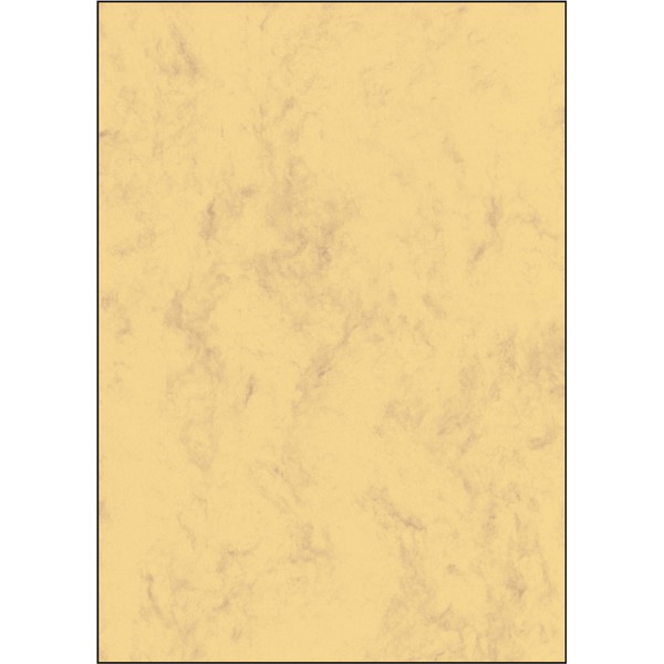 Sigel Marbled Cardboard A4 Papers - Sand Brown (50 Sheets)