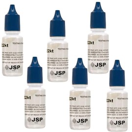 Waytest 22K Gold Testing Solution Purity Determiner Jewelry Scrap Precious Metal Made in USA 6 Bottles