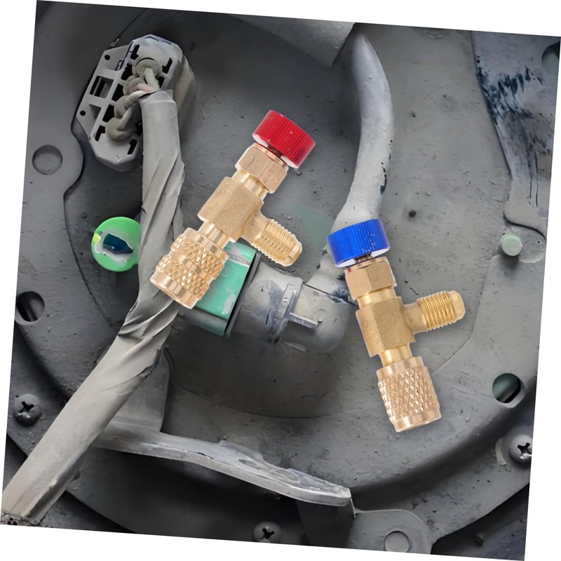CHILDWEET Air Conditioning Safety Valve Charging Valve Tank Adapters