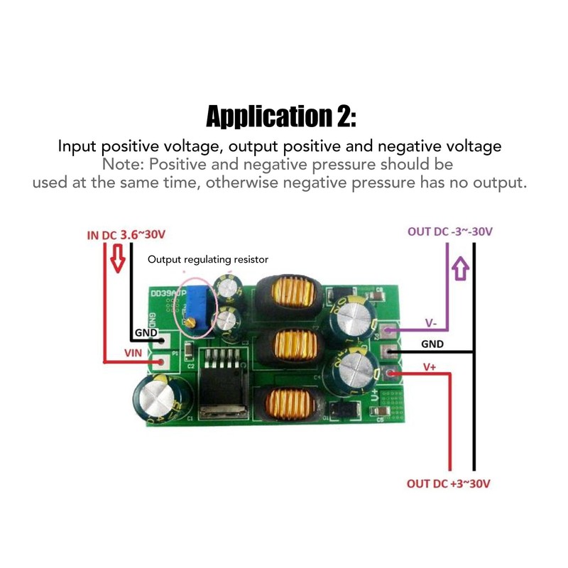 Boost Buck Module Positive Negative Pressure Converter Amplifier Audio Power