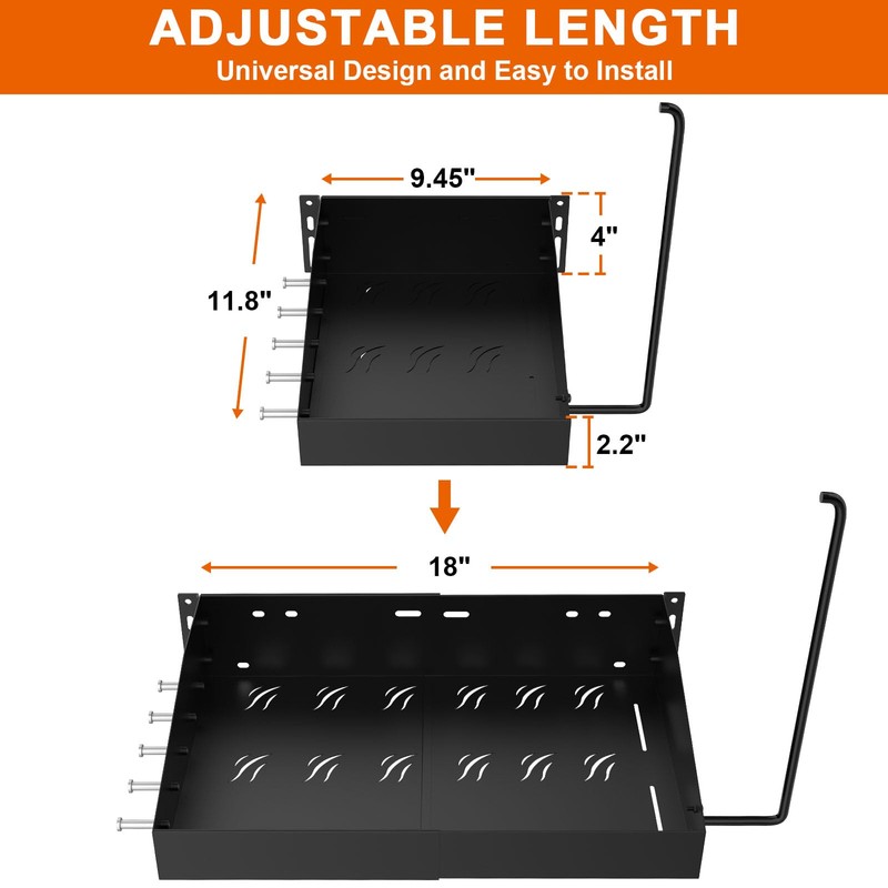 DELSbbq Universal Grill Side Shelf for Pit Boss Grill Caddy