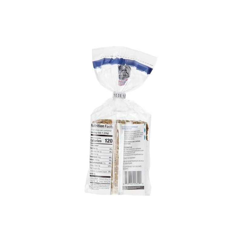 Sigdal Bakeri Herbs & Sea Salt Norwegian Wholegrain Crispbread |