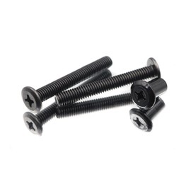 binifiMux 10-Pack M6 35mm Black Rivet Phillips Connecting Bolts Dowel Cap Nuts Sets for Furniture Beds Cupboard
