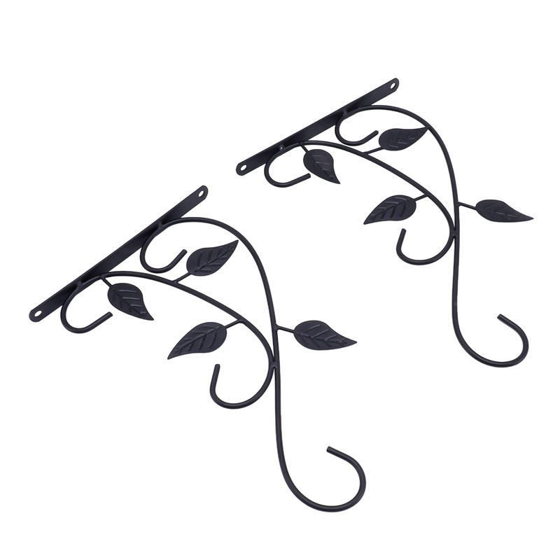 2pcs Hanging Plant Bracket Heavy Duty Rust Resistant Durable Iron