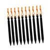 WOONEKY 10pcs Tent Pegs Aluminum V-Shape Stakes Snow Tent Stakes