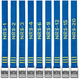NRS 1" Heavy Duty Tie Down Strap 4 Pack-IconicBlue-12ft
