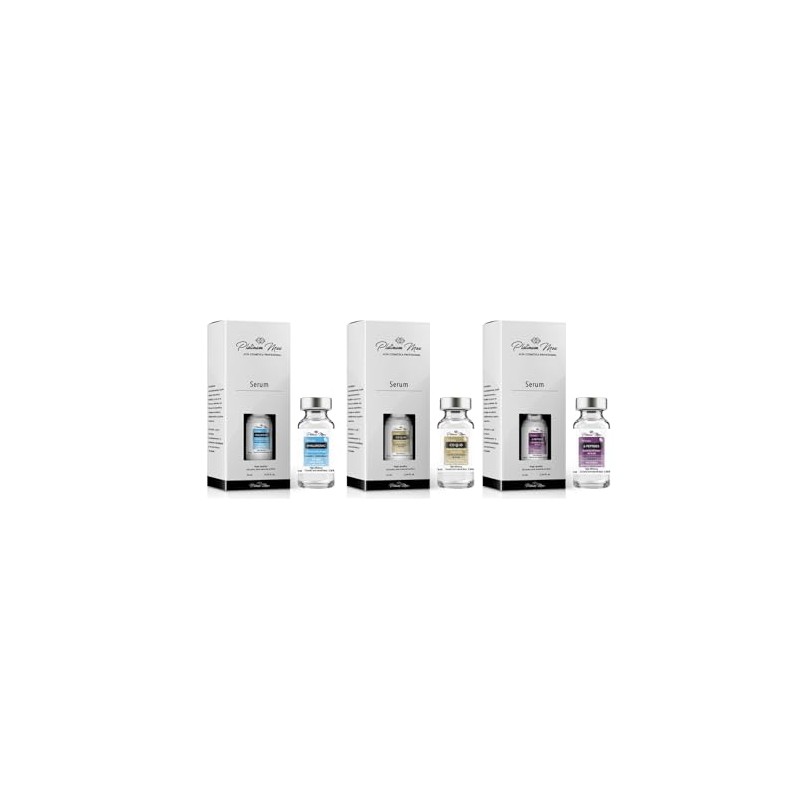 PLATINUMMAX KIT de 3 Sueros Faciales 10 ml cu (Coenzima