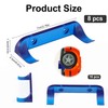 8pcs Car Display Wall Mount, Blue Stable Vertical Model Car