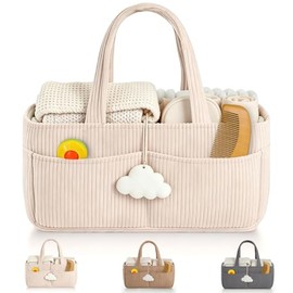 Organizador de Pañales para Niños,Plegable,Con Múltiples Bolsillos y Bolsas Organizadoras Flexibles para Guardar Pañales,Toallitas y Otros Artículos E