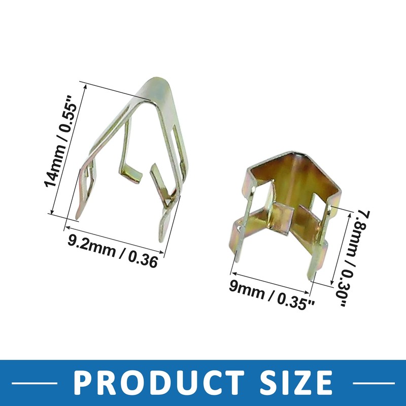 A ABSOPRO Pack of 25 Car Retaining Clips Replacement Metal