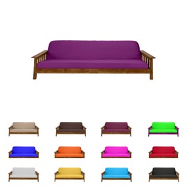 Futon Mattress Covers (Full (6"x54"x75"), Purple)