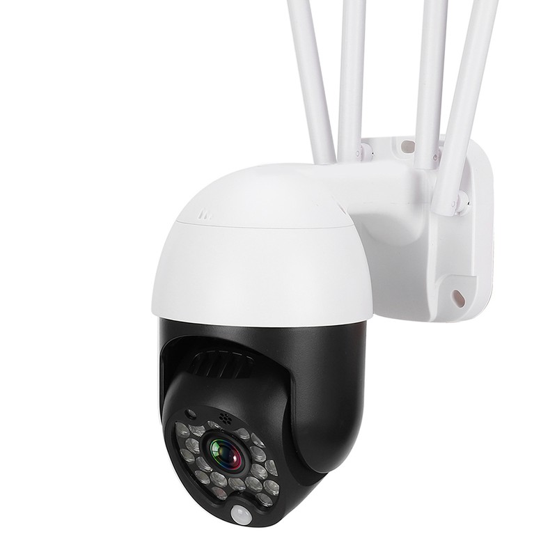 Mini 1in WiFi 1080P IP66 18 Lights Pan/Tilt Infrared Dome