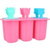 com-four® 2 x Ice Cream Moulds for Popsicles - Popsicle
