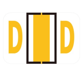 240pcs File Folder Labels, 1x1-1/2inch Rectangle Alphabet File Labels Self Adhesive Alphabet Index Stickers Compatible with Smead BCCR/BCCS/TPAM Series Alpha Labels for Home Office (D)