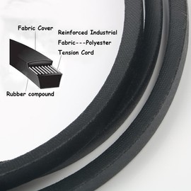 126-9835-SL Drive Belt 1/2" x 75 1/2" 109-3388 Replacement Belt for Exmark Lazer Z Quest AS E S X Z Series and Toro Z Master Titan 109-3388 109-8069 126-9835(Black)