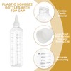 PATIKIL 230 Ml/8 oz Plastic Squeeze Bottles with White Twist