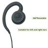 BVMAG 1 Pin Walkie Talkie Earpiece Headset with PTT Mic