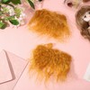 CHGCRAFT 2 Pcs Doll Hair Wefts DIY Wool Figurine Hair