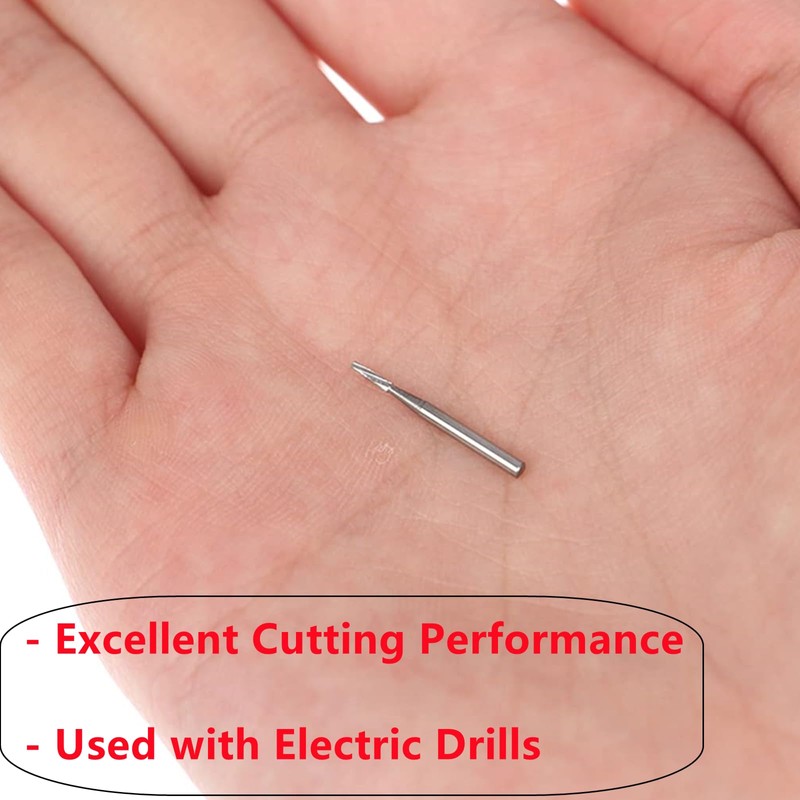1mm Drill Bits Carbide Tapered Auto Glass DIY Windshield Glass