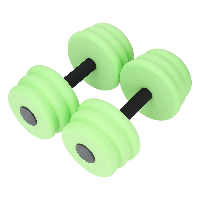 2pcs Floating Dumbbell EVA Thread Design Aquatic Exercise Dumbbell for