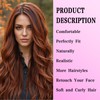Geogroket Long Wavy Wig for Women Middle Part Wavy Charming