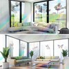 Prism Window Stickers 42 PCS Anti-Collision Window Decals Rainbow Window