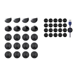 Deluxe 40pzs Clips Sujeta Cables  Organizador Escritorio Orden