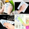 Deorfuy Reusable Swedish Dishcloths for Kitchen, 6PCS Blue Floral Cellulose