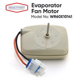 WR60X10141 Refrigerator Evaporator Fan Motor Replacement Part by DR Quality Parts - Exact fit for General Electric & Hotpoint Refrigerators - Replaces WR60X23584 WR60X10045 WR60X10046