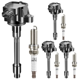 GPMMWPG Ignition Coil Packs and Spark Plugs fits for Honda Civic 2016 2017 2018 2019 2020, 2015-2019 Fit 1.5 2.0 L4, UF749, Set of 4