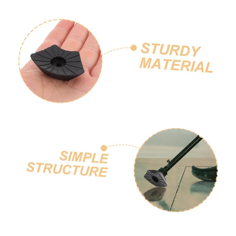 Kisangel Replacement Cane Tips 6 Pack Slip Rubber Covers for