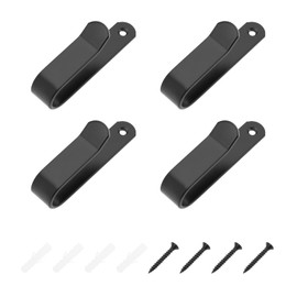 LT Easiyl Pack of 4 Snowboard Holder Wall Mount Surfboard Paddle Board Wall Shelf Skateboard Display Stand Shelf Brackets Made of Solid Iron Black with Mounting Screws