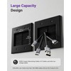 VCELINK 2 Gang Brush Wall Plate (Black, 2 Pack), Cable