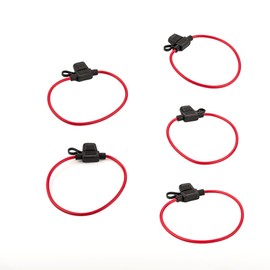 LST 5 x car fuse holder with blade fuse, 20 A