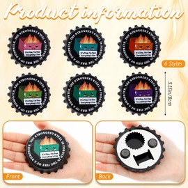Yiyiring 12 Pcs Dumpster Fire Magnetic Bottle Openers Funny Magnet Beer Bottle Openers Emotional Support Appreciation Gifts Bulk for 911 Dispatcher Nurse Teacher Volunteers Thank You Gag Gifts Bulk