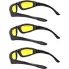OWL - Padded Riding Glasses - Yellow Lens (3 Pack)