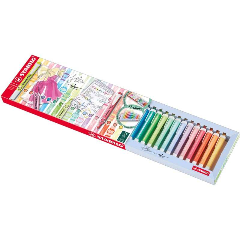 Highlighter - STABILO swing cool - Deskset of 18 -