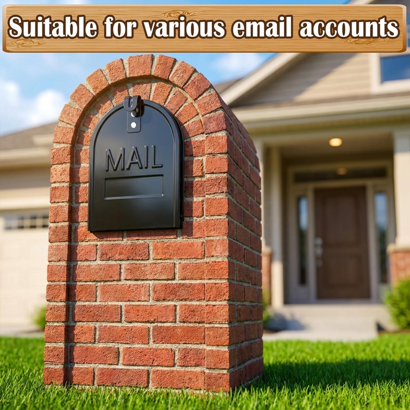6 1/4" W x 8 1/4" H Magnetic Snap-in Mailbox