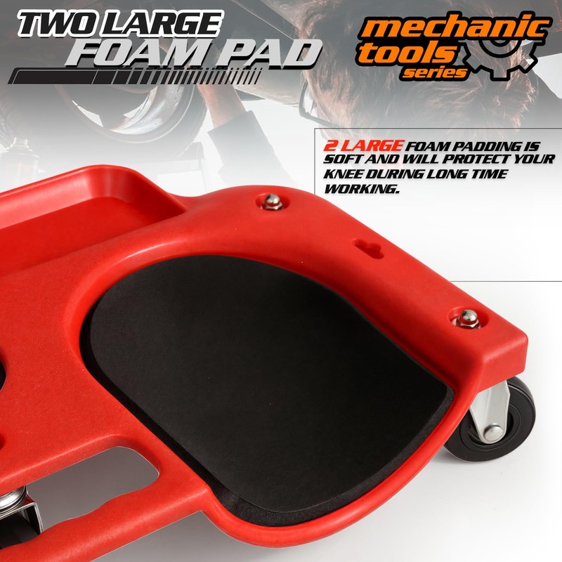 M-AUTO Rolling Knee Creeper Durable Knee Pads with Full 360