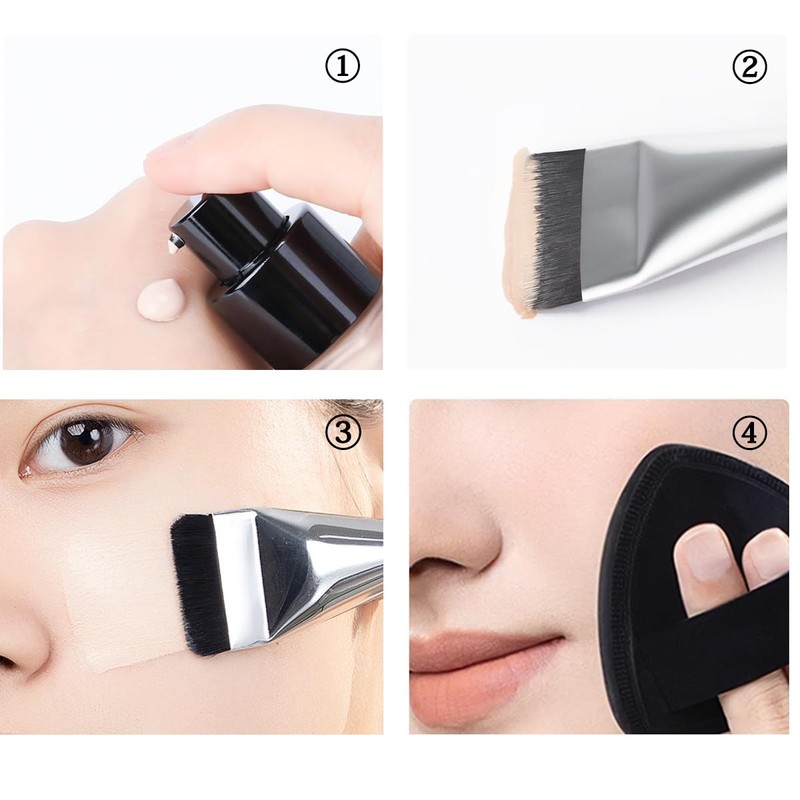 Foundation Brush, Liquid Foundation Brush, Flat Type, Spatula Brush, Extra