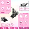 Gmagictobo Lash Clusters Fluffy Volume Eyelash Clusters 590Pcs Cluster Eyelash