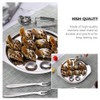Angoily Pack of 2 Stainless Steel Snail Plates Flat 12